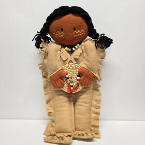 Handcrafted Indian Native American Plush Doll